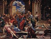 El Greco Christ Driving the Money Changers from the Temple Spain oil painting artist